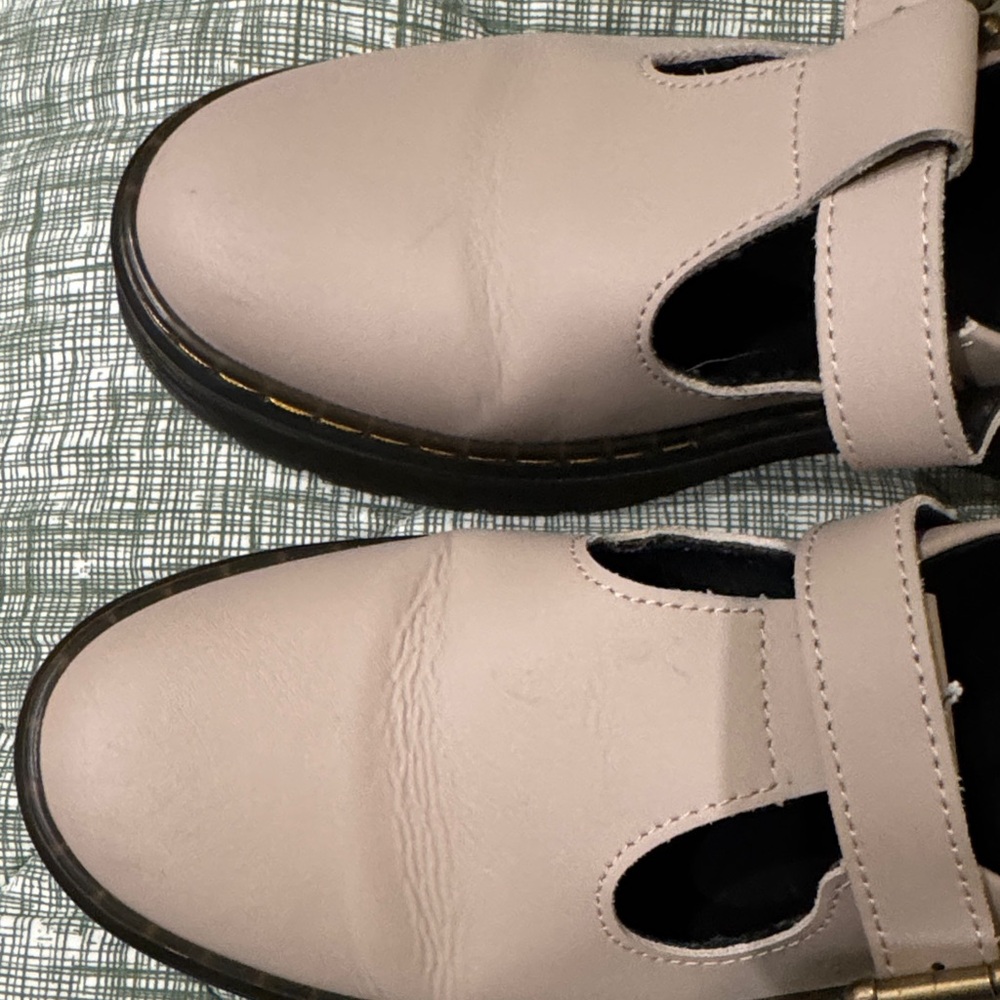 Dr. Martens ZavalaWomen's Beige Mary Jane Flats - Picture 3 of 8